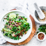 CHICKEN + CHICKPEA SALAD WITH COCONUT LEMON DRESSING